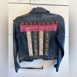 Custom one of a kind jean jacket